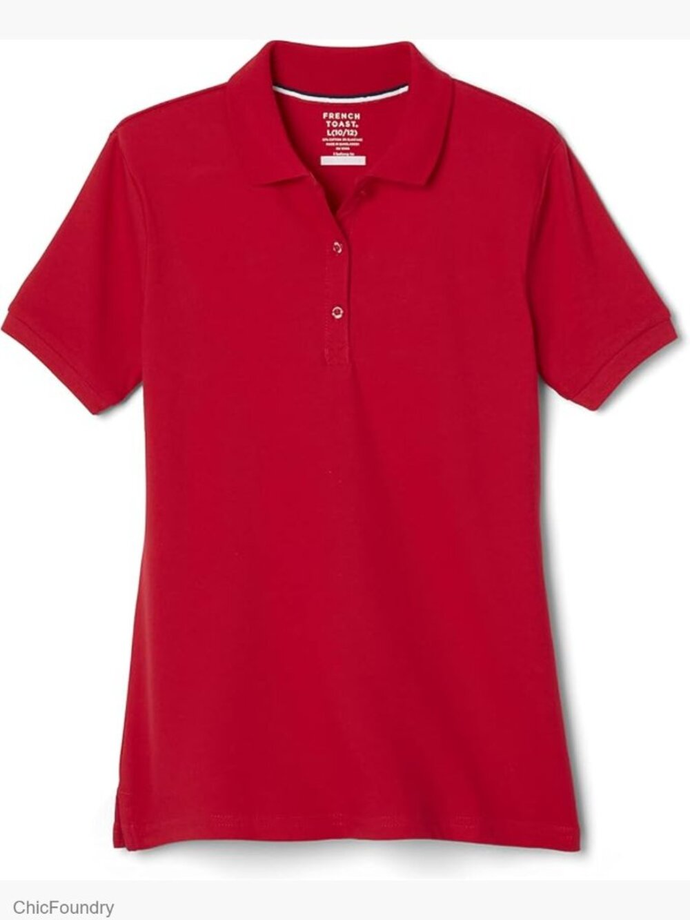 Cotton Blend Stretch Pique Polo Shirt Short Sleeve Regular Fit